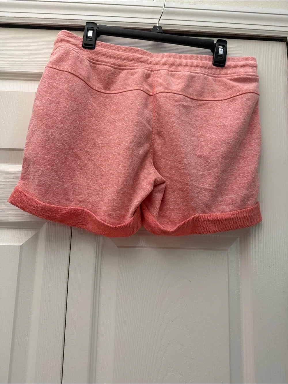 Women's Athletic Terry Drawstring Shorts - Pink Melange